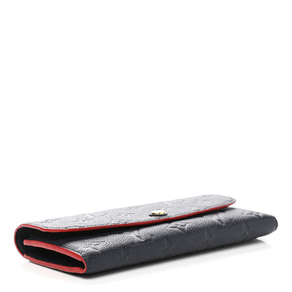 Louis Vuitton Empreinte Emilie Wallet Marine Rouge 4 of 6