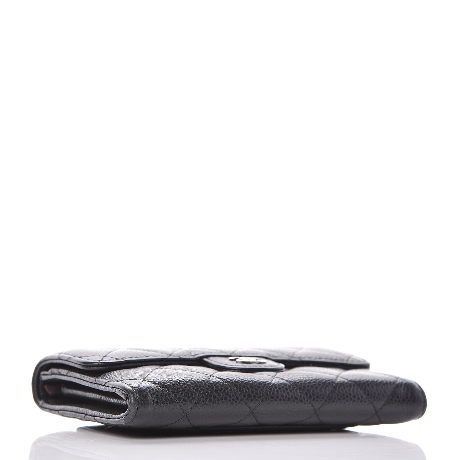 Chanel Caviar Quilted Small Flap Wallet Black 4 of 10