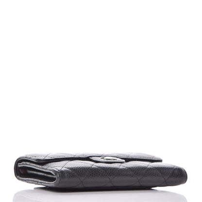 Chanel Caviar Quilted Small Flap Wallet Black 4 of 10
