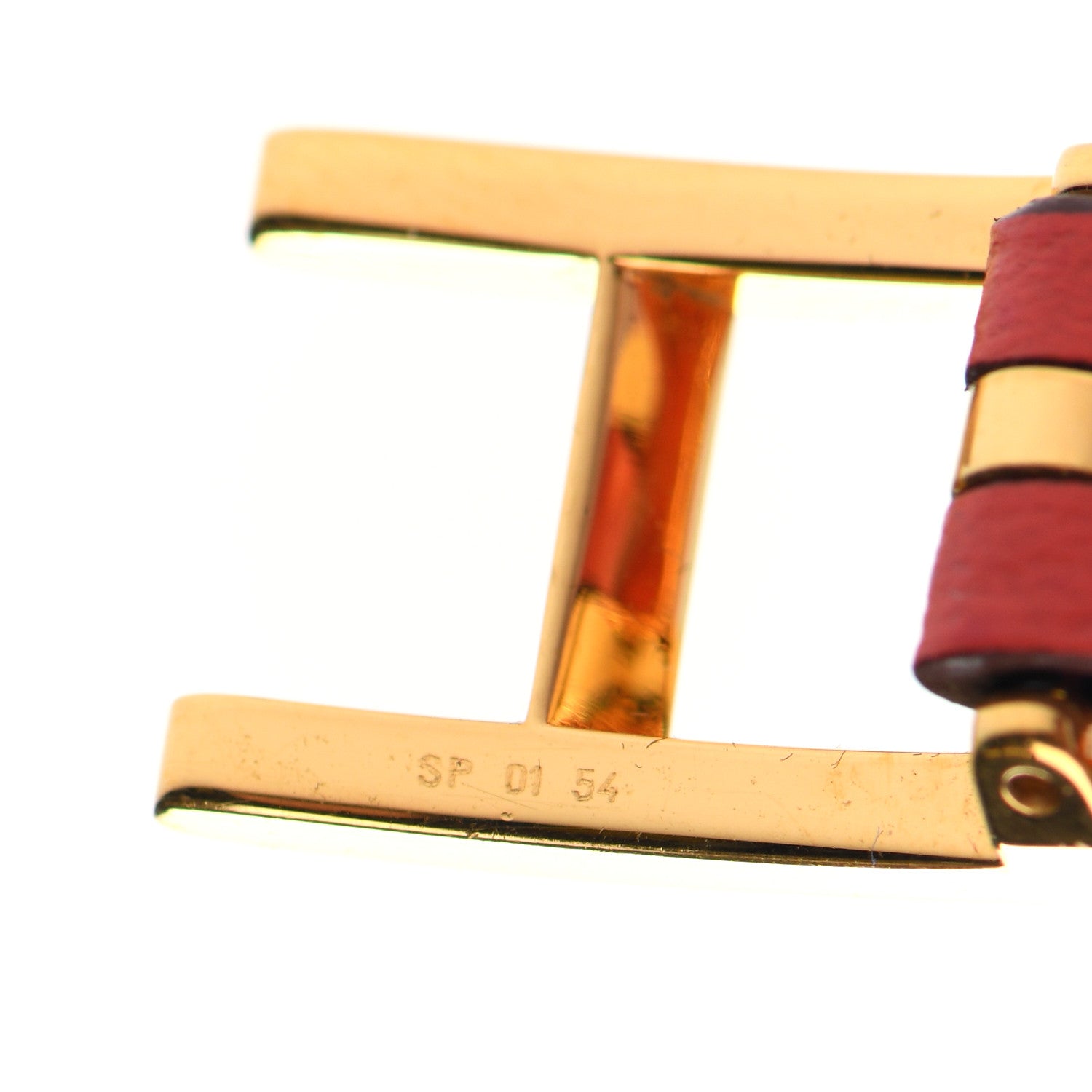 Hermes Epsom Behapi Double Tour Wrap Bracelet S Rose Jaipur Vermilion 5 of 5