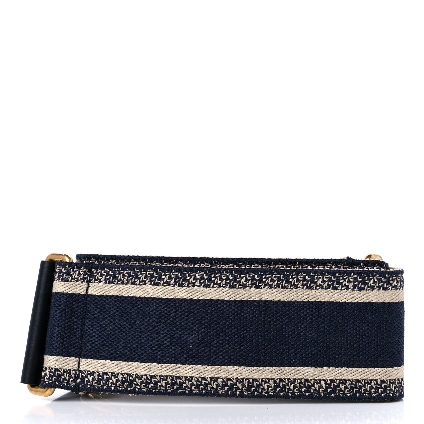 Canvas Embroidered Shoulder Strap Blue