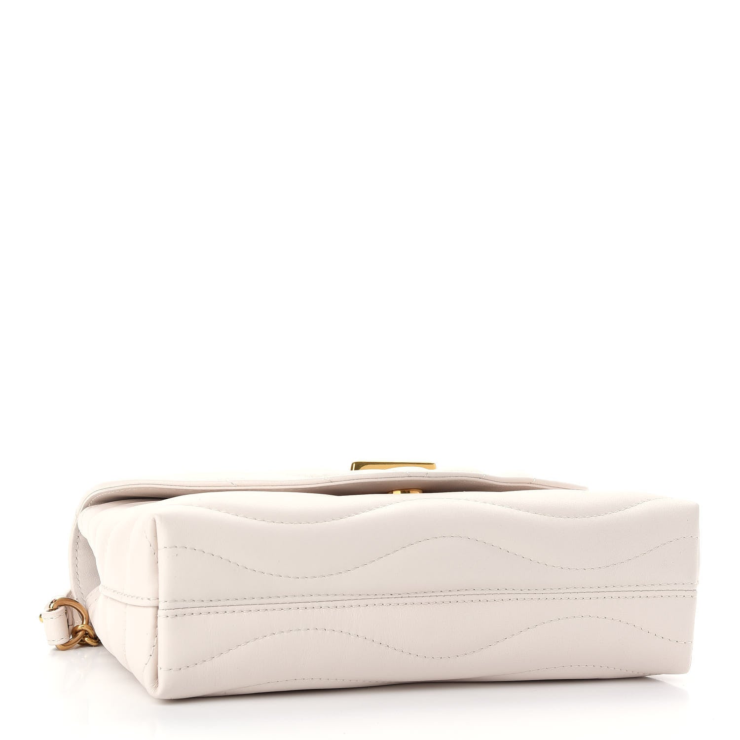 Louis Vuitton Calfskin LV New Wave Chain Bag Ivory 4 of 8