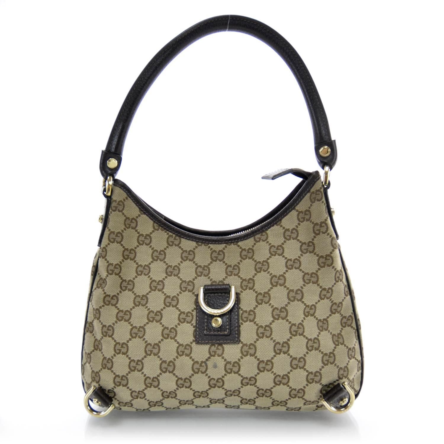 Gucci Monogram Small Abbey Hobo Ebony 1 of 9