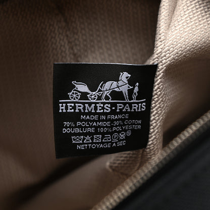 Hermes Canvas Large Bride-A-Brac Pouch Bleu Nuit 6 of 8