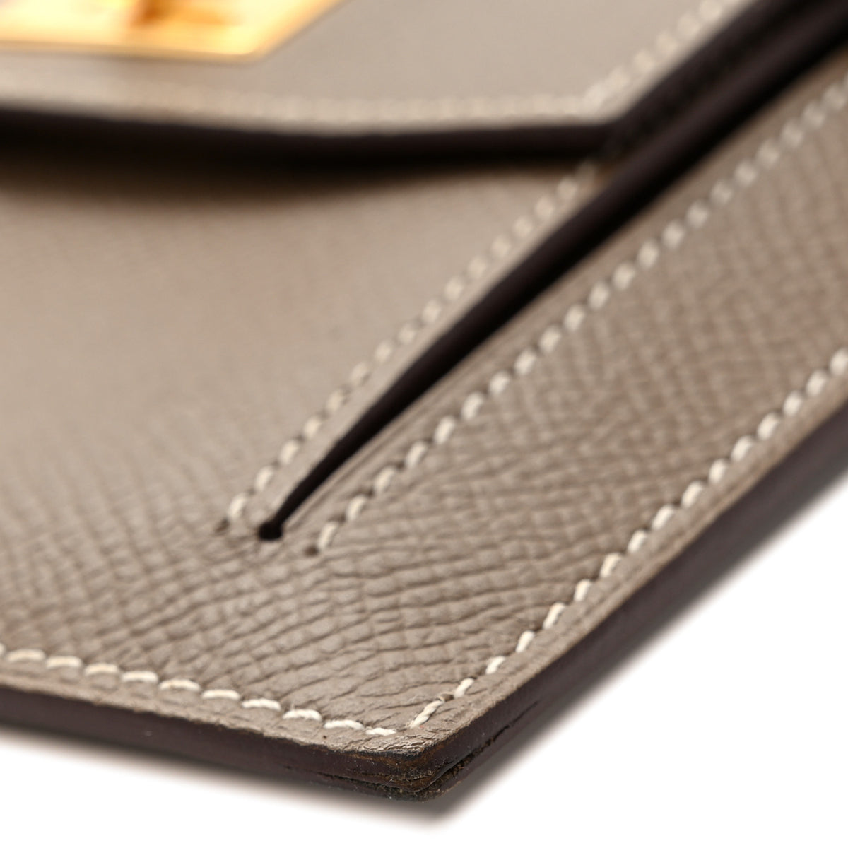 Epsom Kelly Pocket Compact Wallet Etoupe