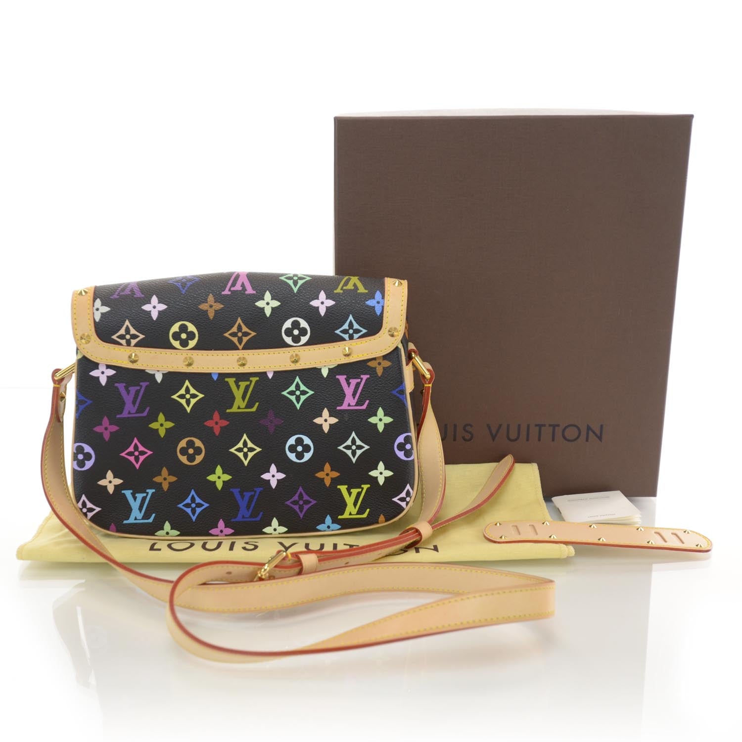 Louis Vuitton Monogram Multicolor Sologne Black 3 of 7