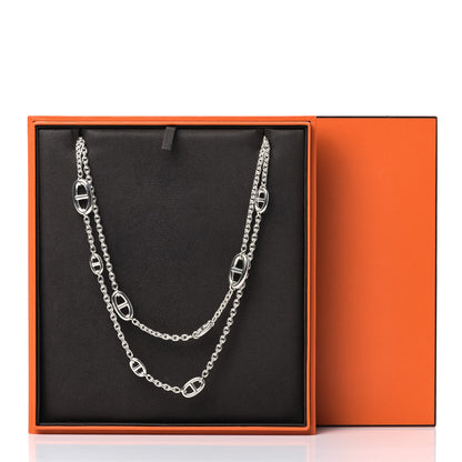 Hermes Sterling Silver Farandole Necklace 120 5 of 5