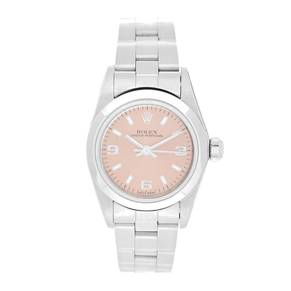 Rolex Stainless Steel 24mm Oyster Perpetual Watch Pink 76080 1 of 4