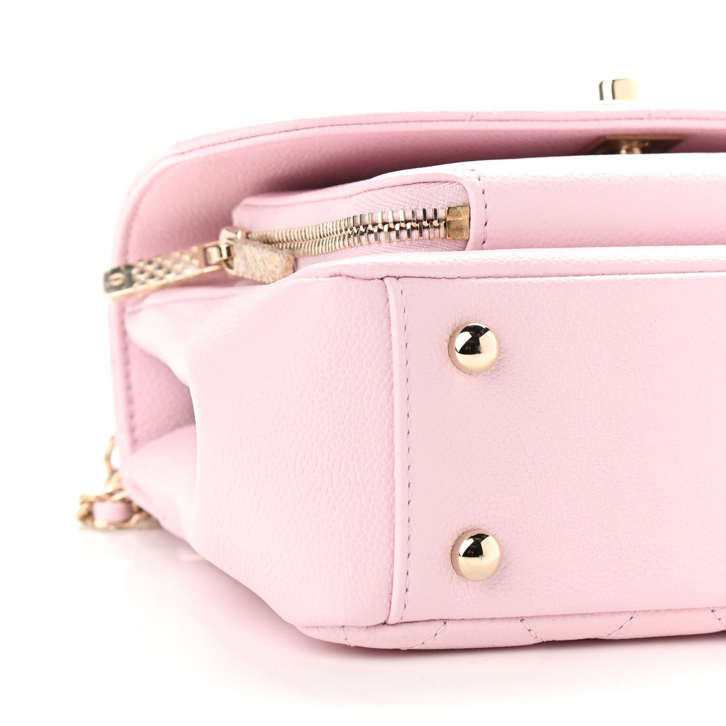 Caviar Quilted Mini Business Affinity Flap Light Pink