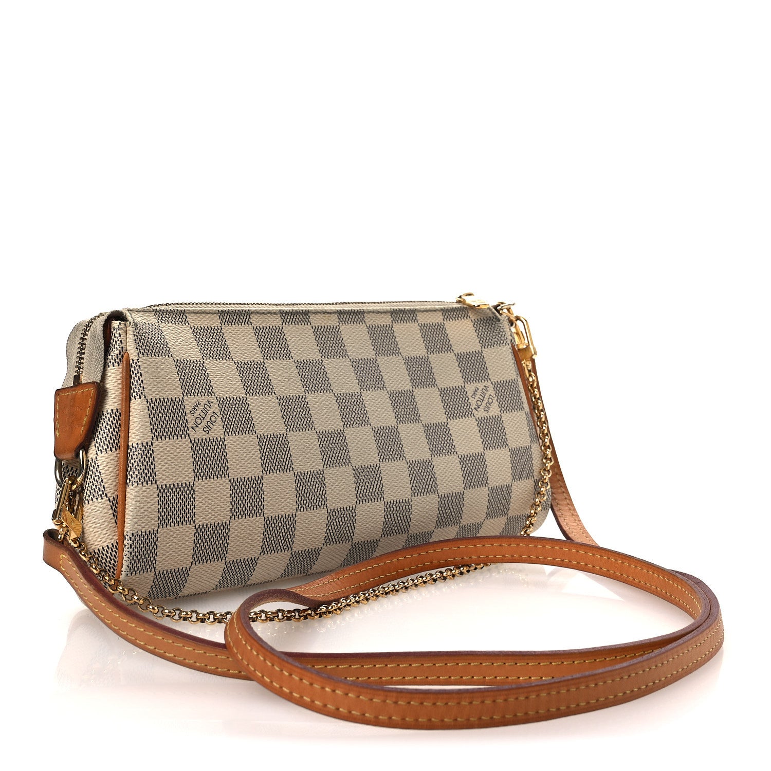 Louis Vuitton Damier Azur Eva Clutch 3 of 17