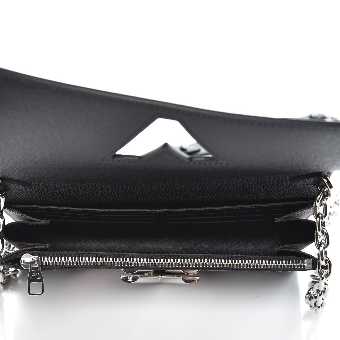 Calfskin Monogram Twist Chain Wallet