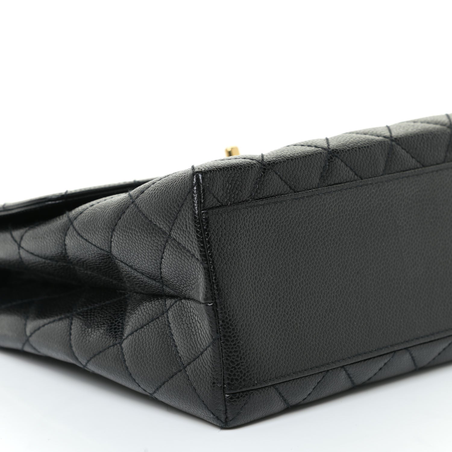 Chanel Caviar Quilted Jumbo Kelly Flap Black 9 of 14