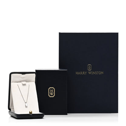 Harry Winston Platinum Diamond 1.01ct Pear Solitaire Pendant Necklace 5 of 5