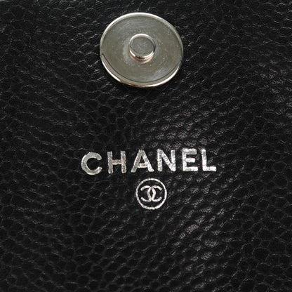 Chanel Caviar Half Moon Wallet On Chain WOC Black 6 of 8