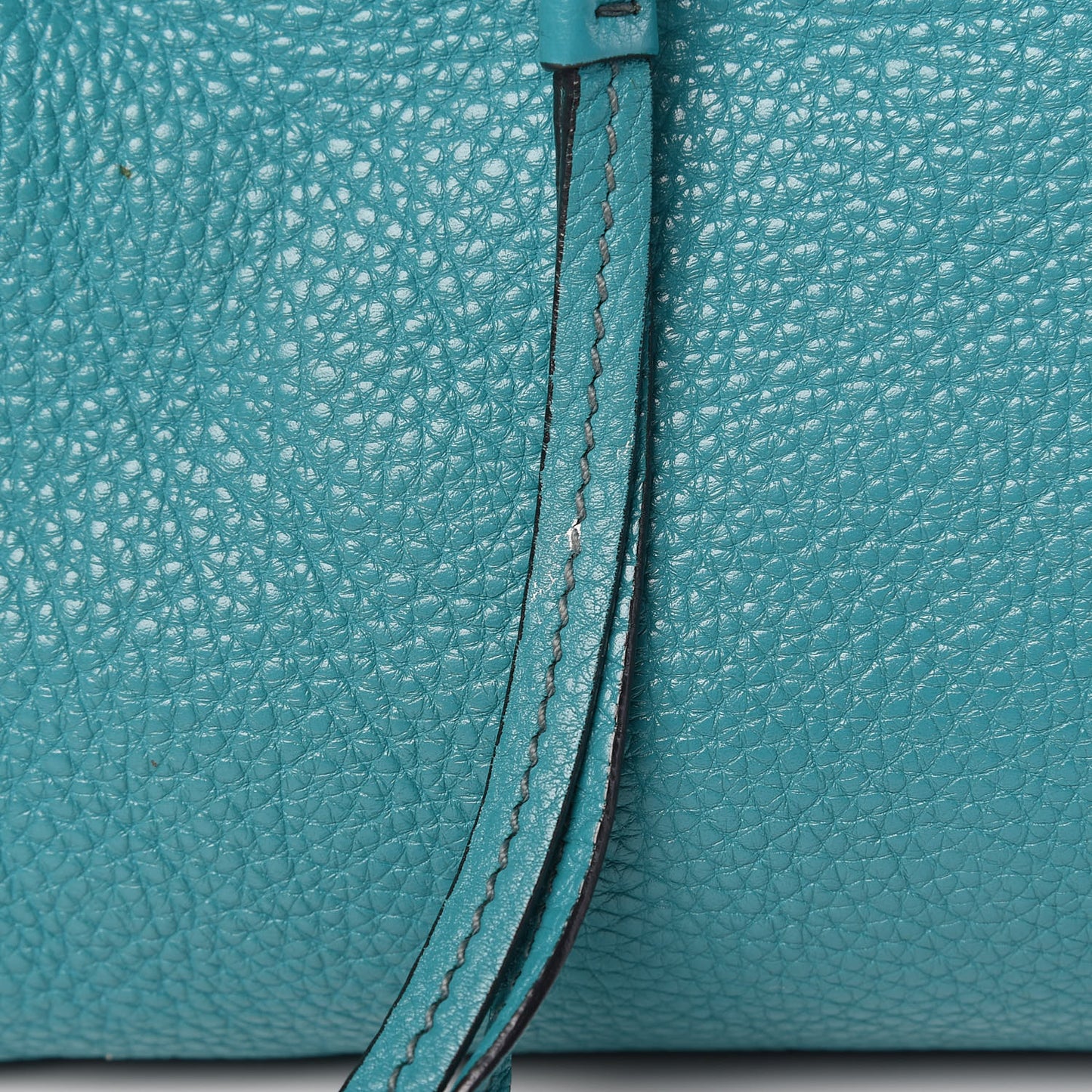 Vitello Daino Shopping Satchel Voyage Turchese