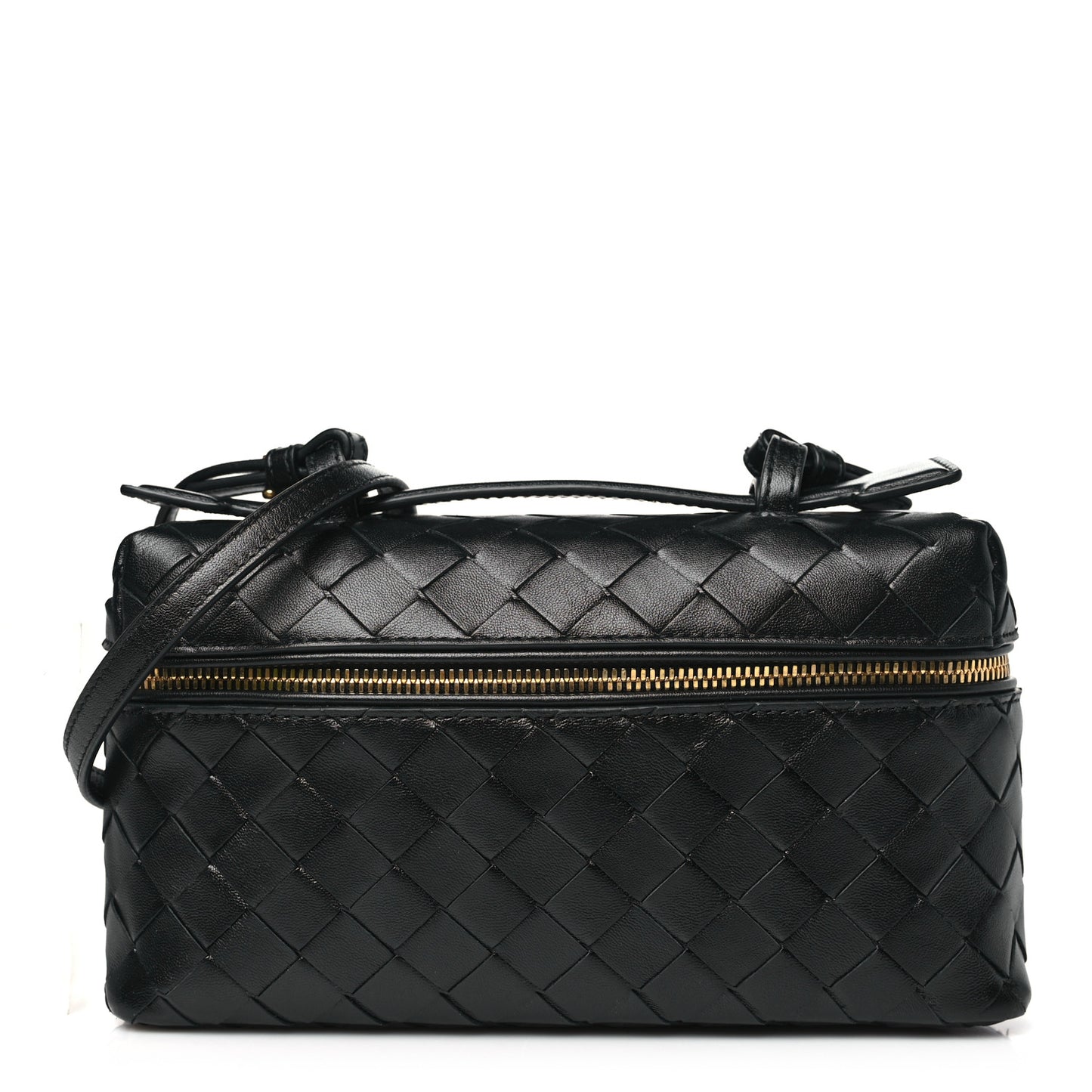 Calfskin Intrecciato Bang Bang Vanity Case Black