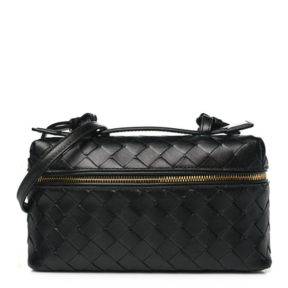Bottega Veneta Calfskin Intrecciato Bang Bang Vanity Case Black 1 of 11