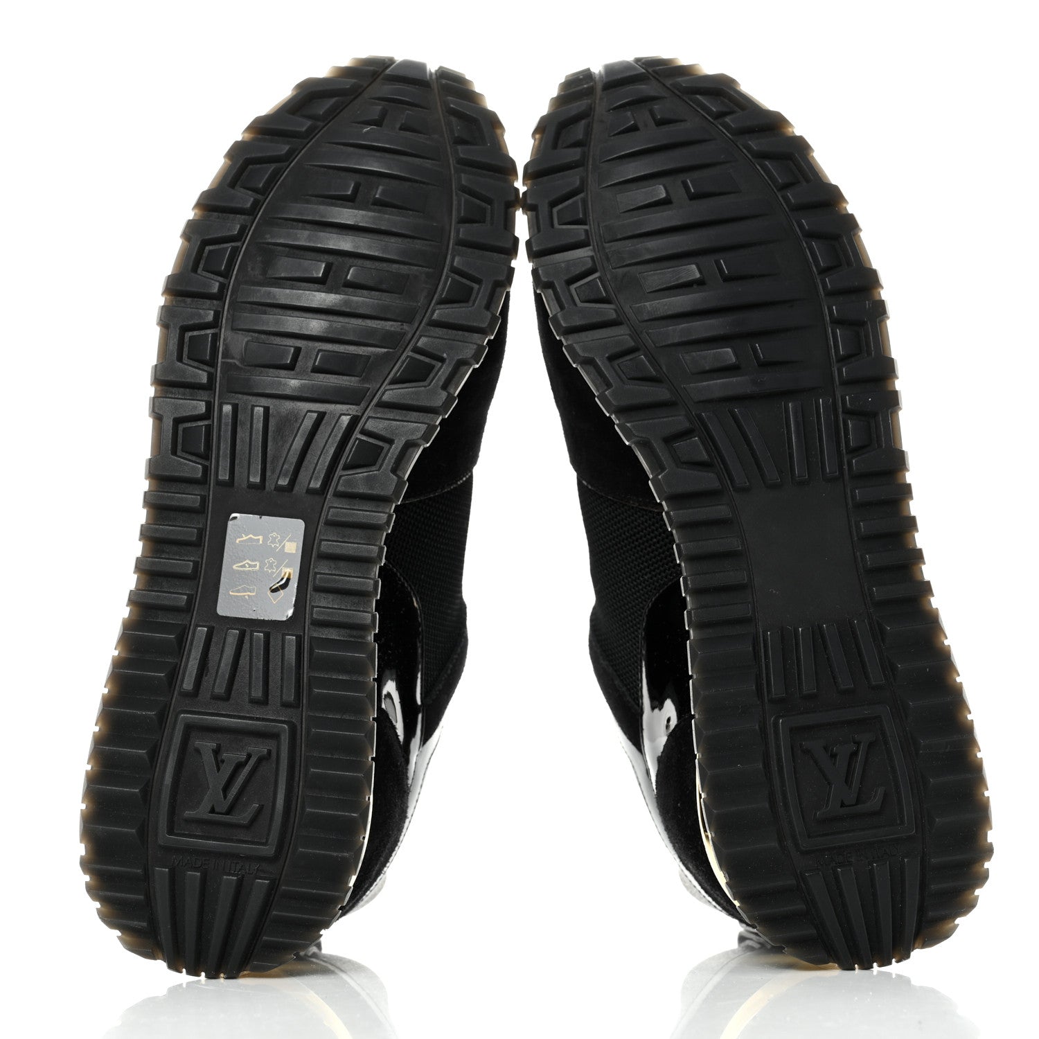 Louis Vuitton Suede Monogram Run Away Sneakers 39 Black 5 of 8