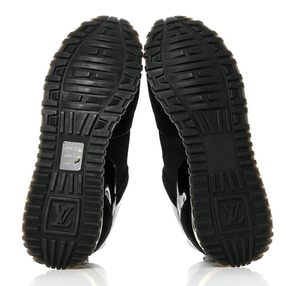 Louis Vuitton Suede Monogram Run Away Sneakers 39 Black 5 of 8