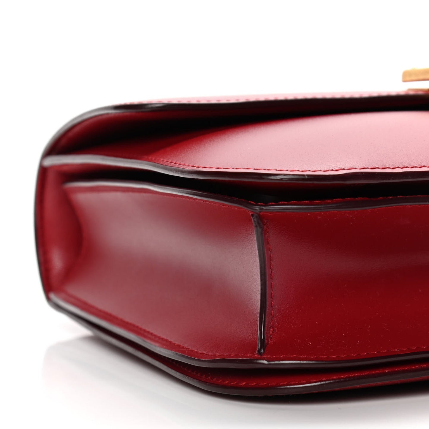 Box Calfskin Medium Classic Box Flap Bag Red