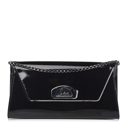 Christian Louboutin Patent Vero Dodat Clutch Black 1 of 10