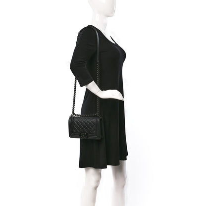 Chanel Calfskin Quilted Small Boy Flap So Black 2 of 9
