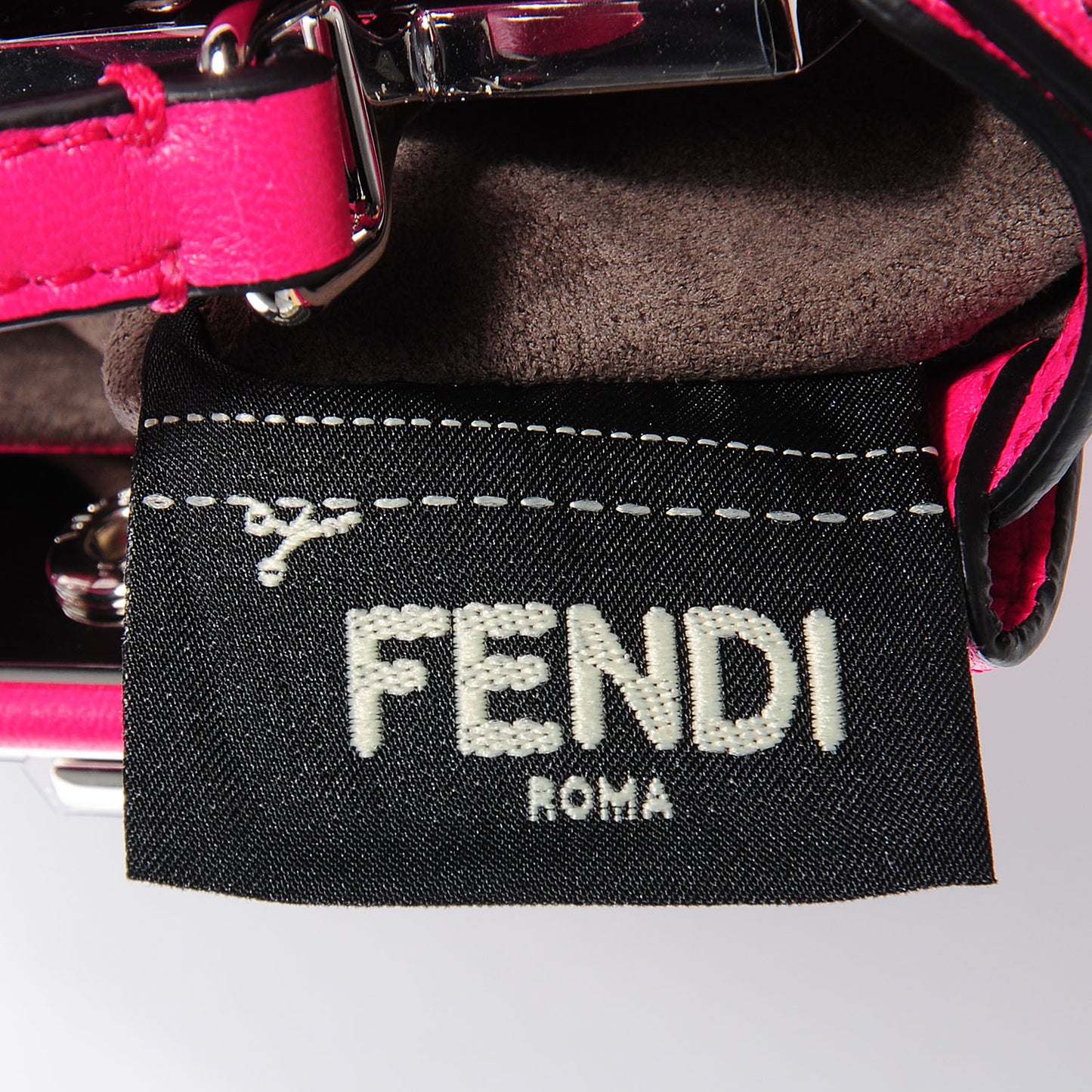 Shiny Nappa Micro Peekaboo Iconic Satchel Fuxia