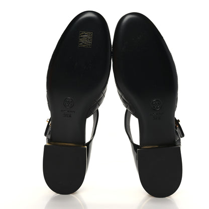 Chanel Patent Lambskin Quilted Cap Toe Ballerina Flats 39.5 Black 5 of 8