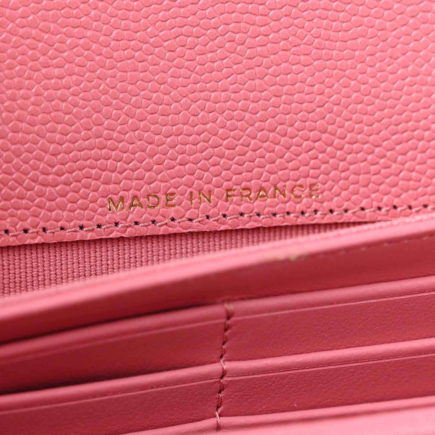 Chanel Caviar Quilted Large Gusset Flap Wallet Pink 6 of 10