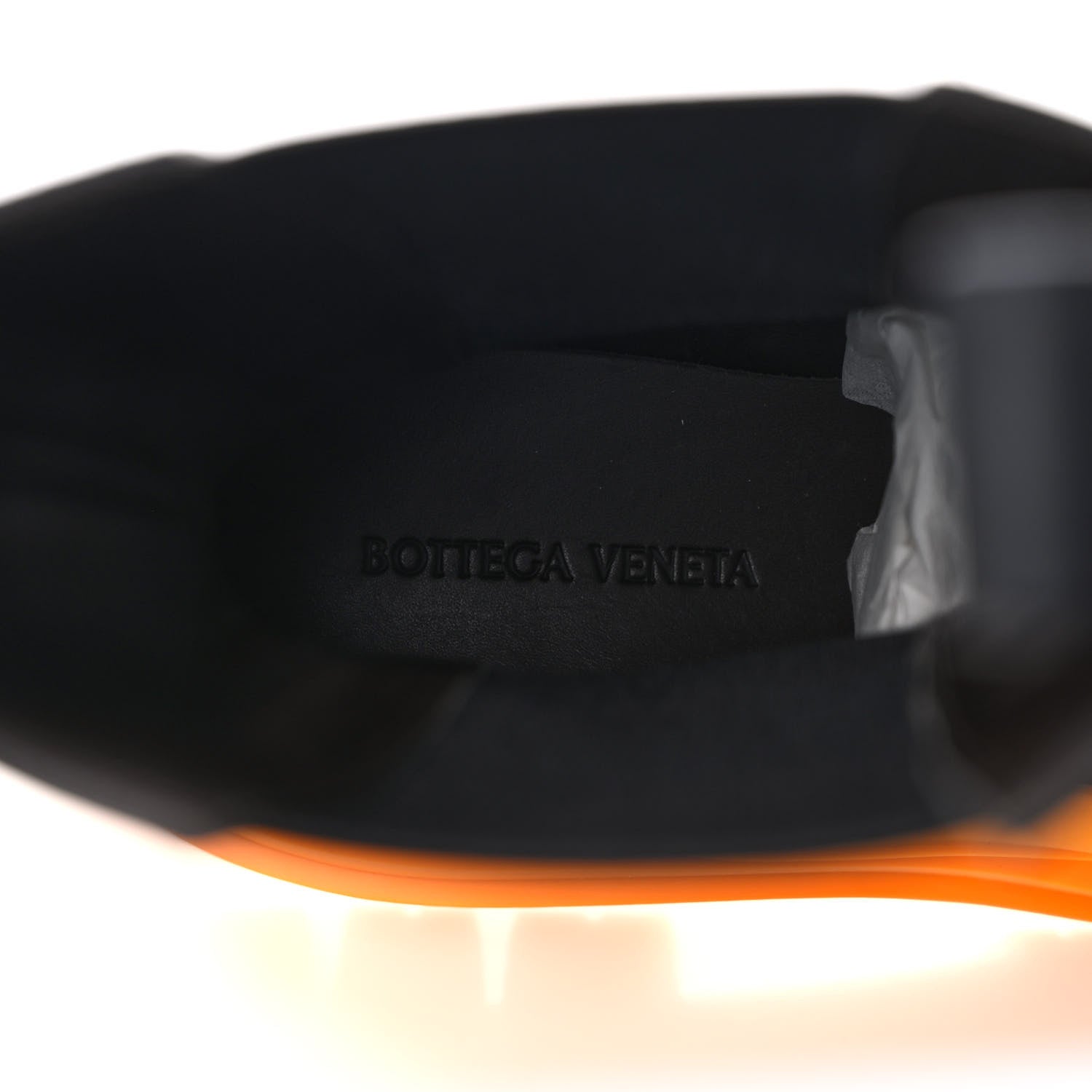Bottega Veneta Calfskin The Tire Chelsea Boots 40.5 Black Tangerine 7 of 7