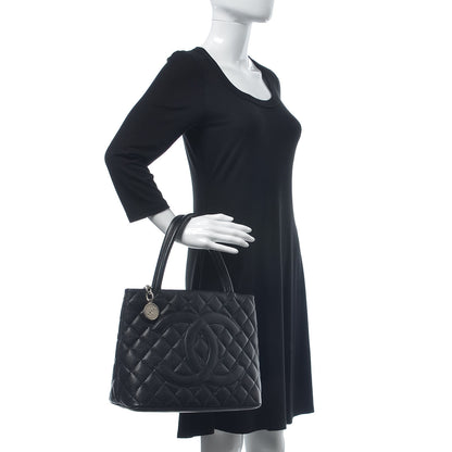 Chanel Caviar Quilted Medallion Tote Black 2 of 11