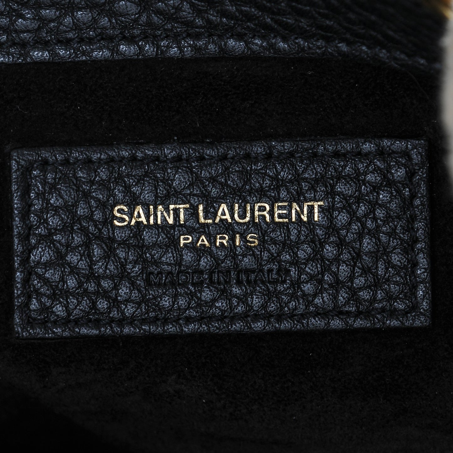 Calfskin Small Seau Bucket Bag Black