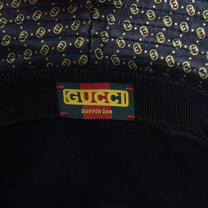 Gucci X DAPPER DAN Velvet Nappa Ayers GG Micro Monogram Fedora S Black 5 of 6