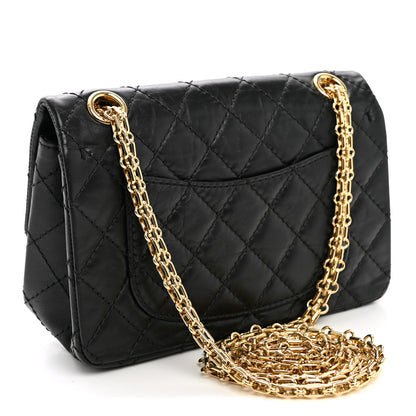 Chanel Aged Calfskin Quilted 2.55 Reissue Mini Flap Black 3 of 10