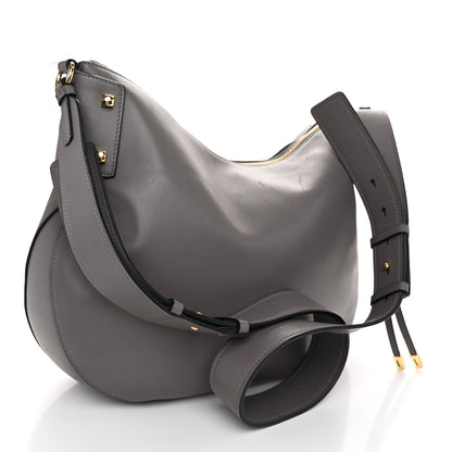 Salvatore Ferragamo Calfskin Fiona Hobo Grey 3 of 10
