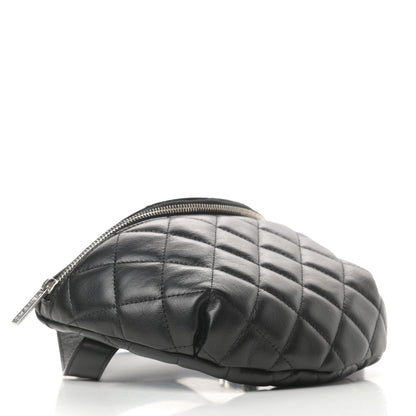 Chanel Calfskin Quilted Waist Belt Bag Black 4 of 11