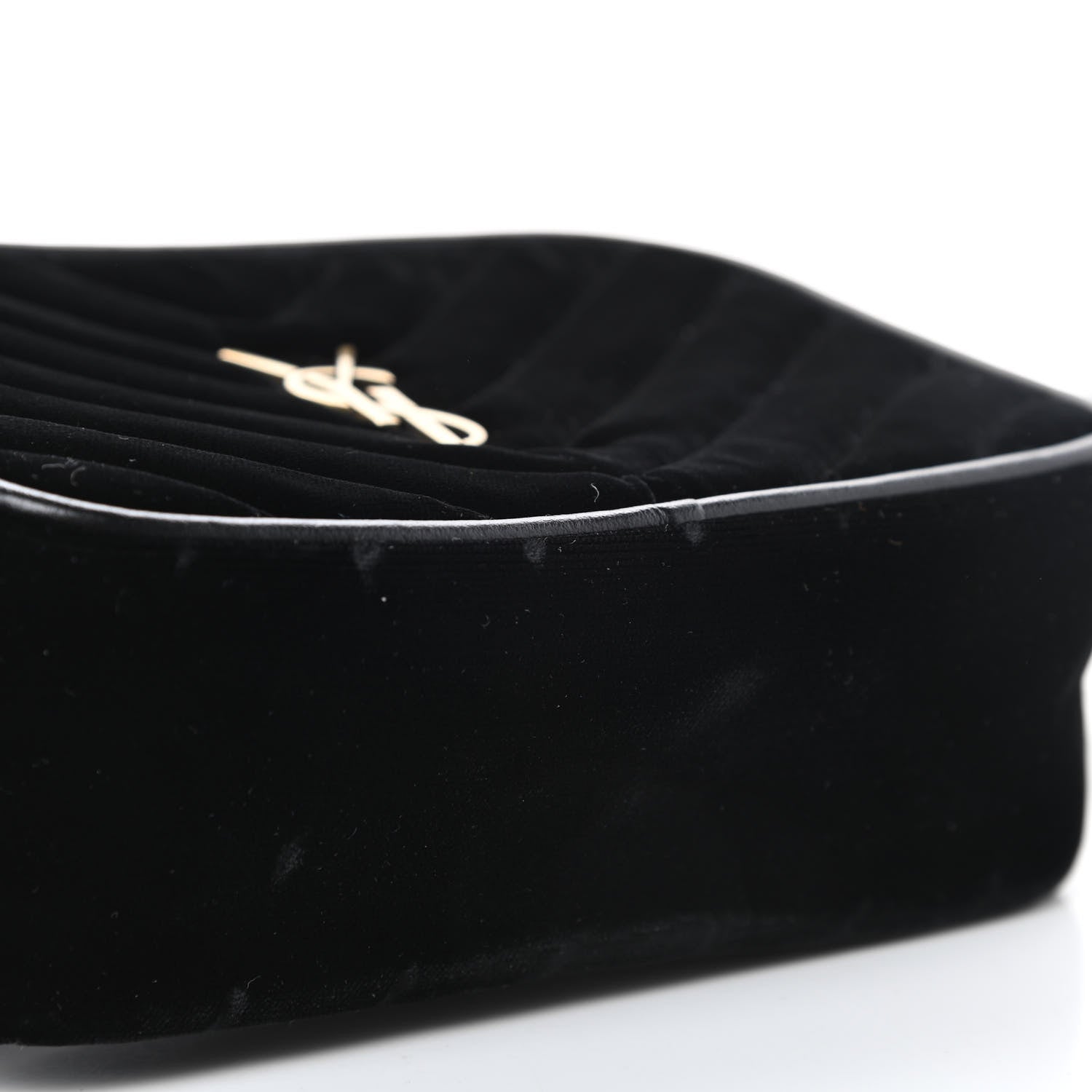 Saint Laurent Velour Matelasse Monogram Lou Belt Bag Black 11 of 11