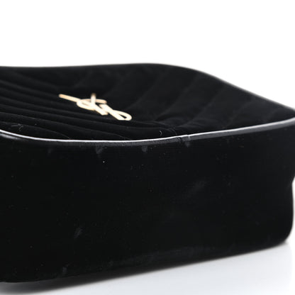 Saint Laurent Velour Matelasse Monogram Lou Belt Bag Black 11 of 11