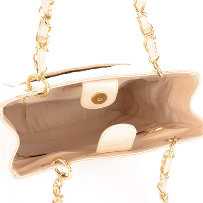 Chanel Caviar Quilted Petit Shopping Tote PST Beige Clair 5 of 8