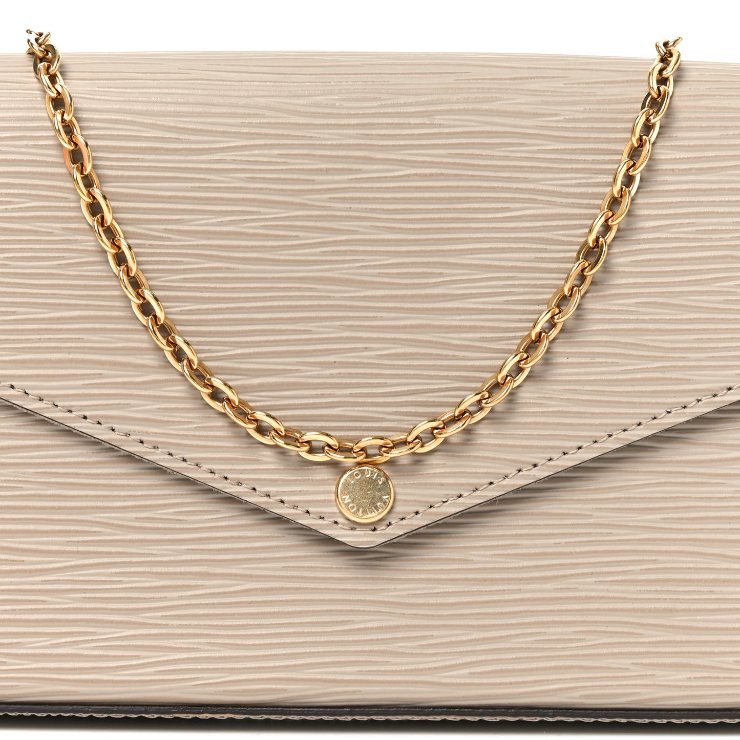Epi Felicie Pochette Chain Wallet Galet
