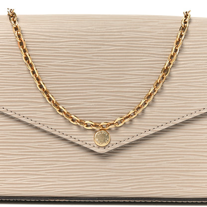 Louis Vuitton Epi Felicie Pochette Chain Wallet Galet 7 of 9