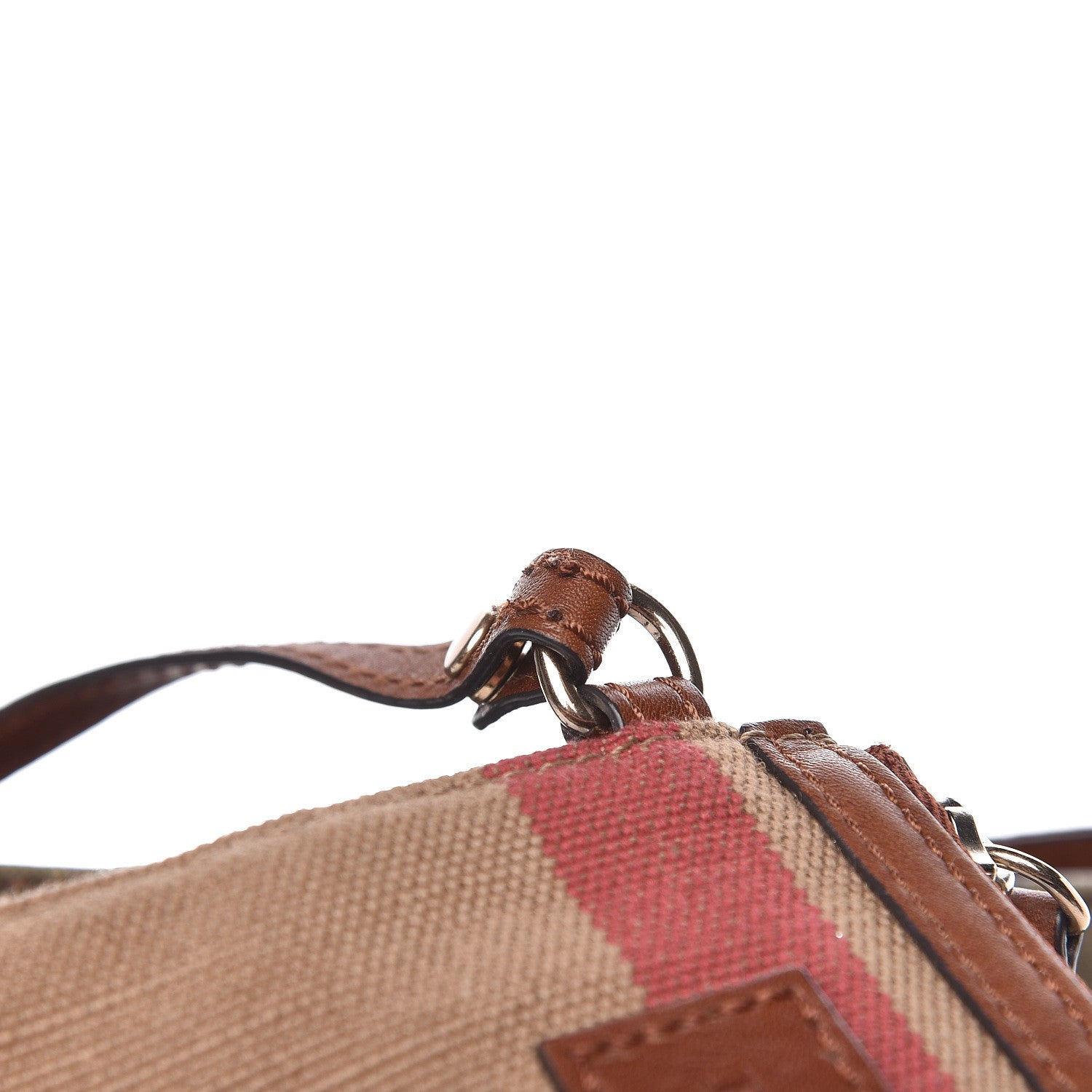 Burberry Canvas Mega Check Camouflage Mini Susanna Hobo Russet Brown 10 of 15