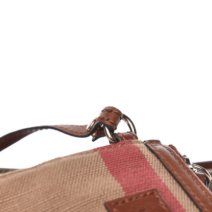 Burberry Canvas Mega Check Camouflage Mini Susanna Hobo Russet Brown 10 of 15