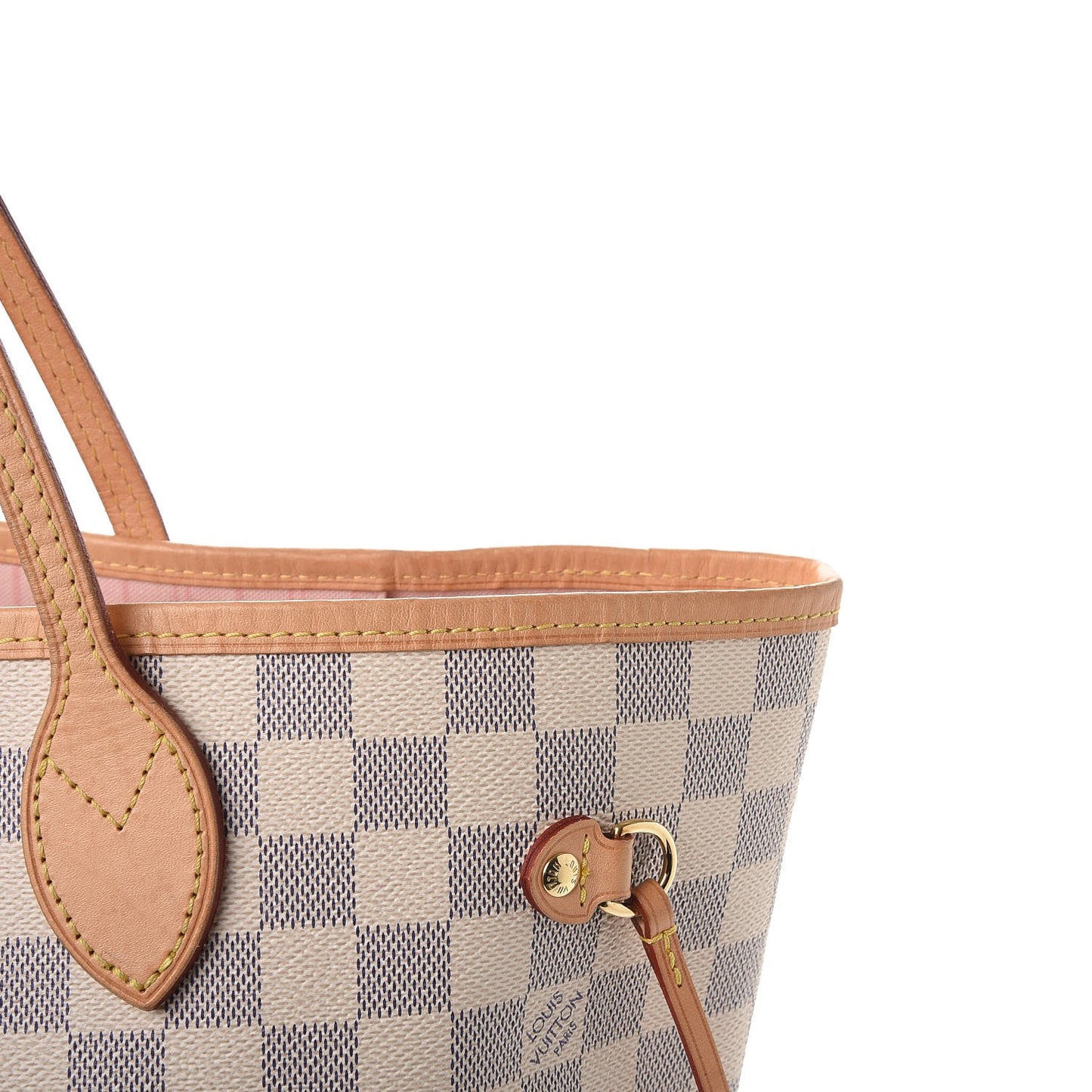 Damier Azur Neo Neverfull MM Rose Ballerine