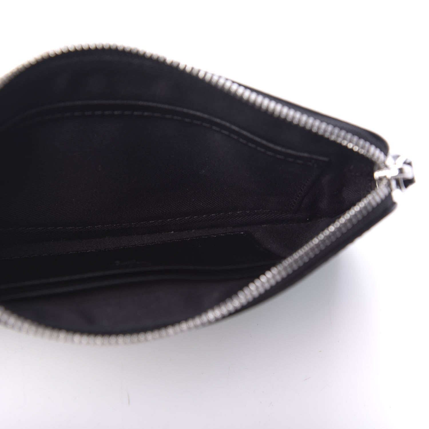 MCM Calfskin Pop Rabbit Large Wristlet Zip Wallet Black 4 of 9