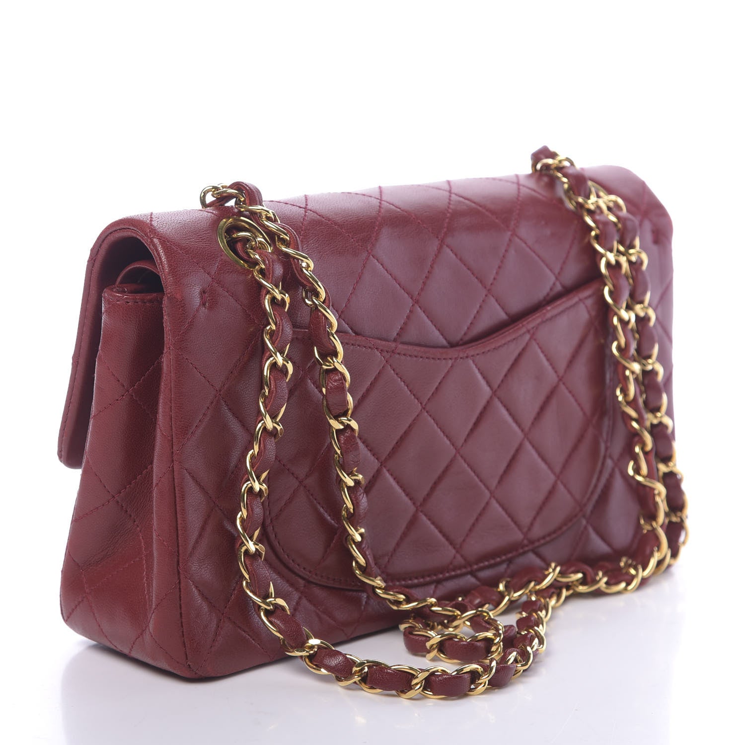 Chanel Lambskin Quilted Small Double Flap Red 3 of 12