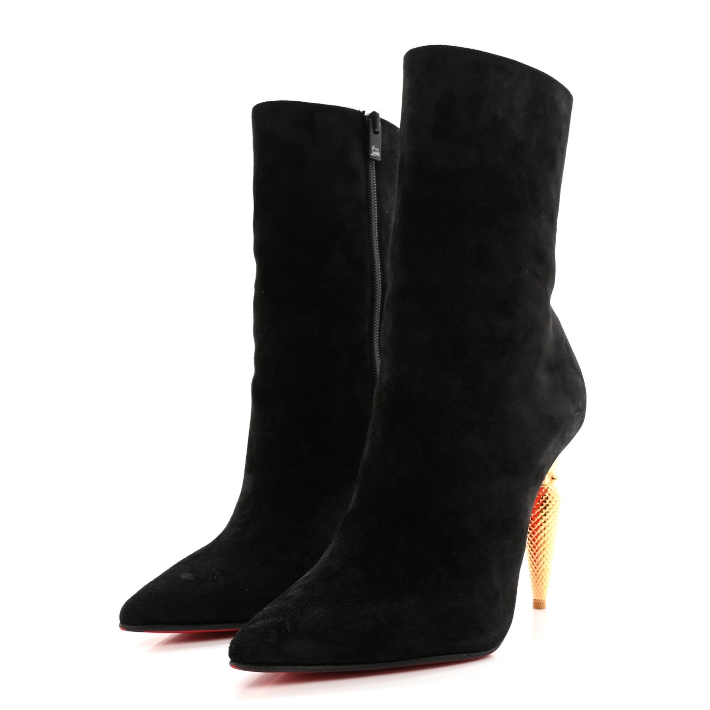 Suede Lipbooty 100 Booties 39 Black