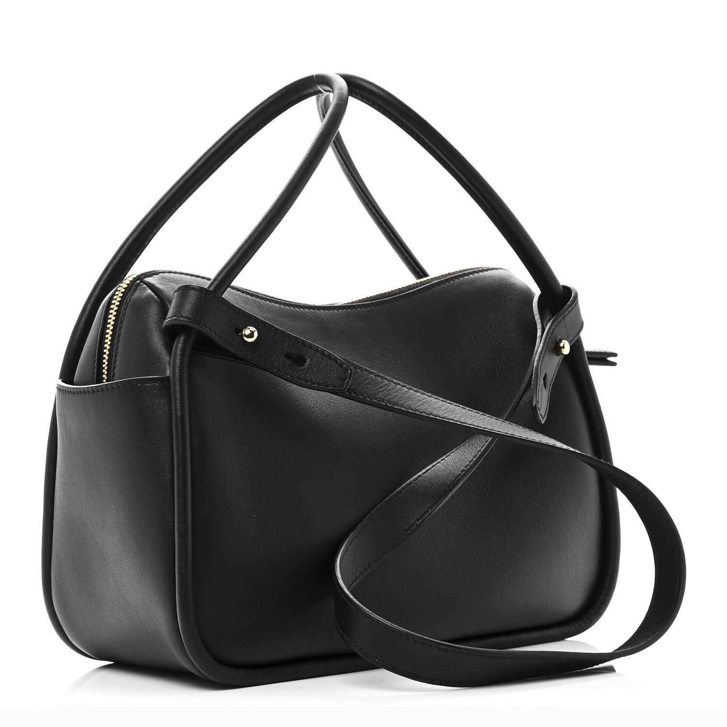 Prada Soft Calfskin Darling Shoulder Bag Black 3 of 9