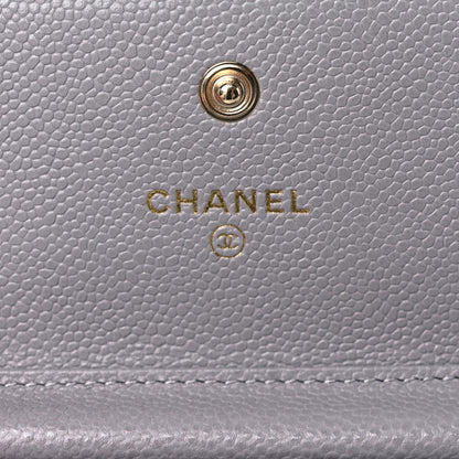 Chanel Caviar Quilted Miss Coco Clutch With Chain Grey 5 of 9