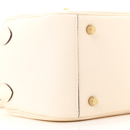 Hermes Taurillon Clemence Mini Lindy 20 Nata 9 of 11